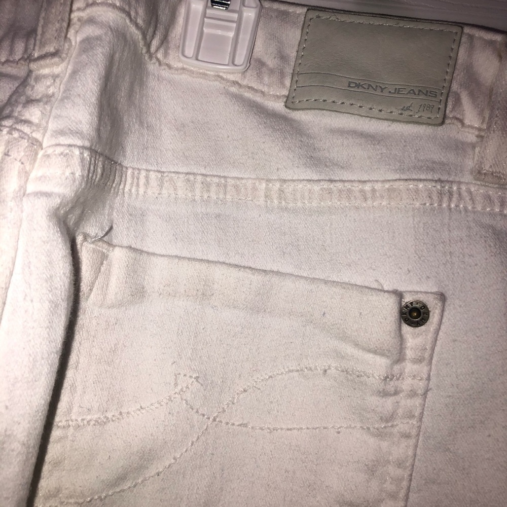 DKNY white jeans